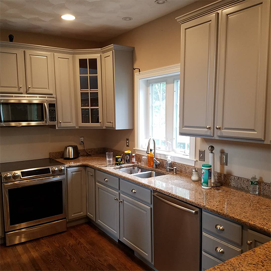 Concord kitchen cabinet painting refinishing like new in MA NH