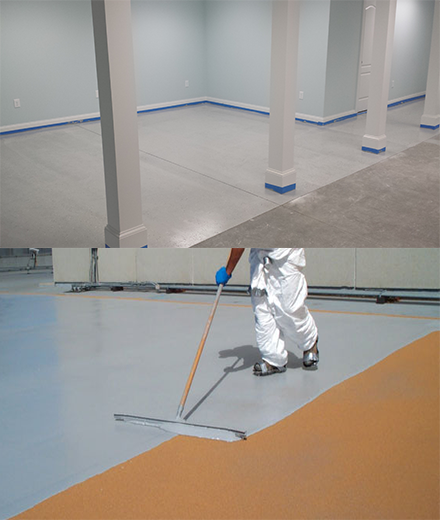 Brookline concrete epoxy floor painting and resin coatings